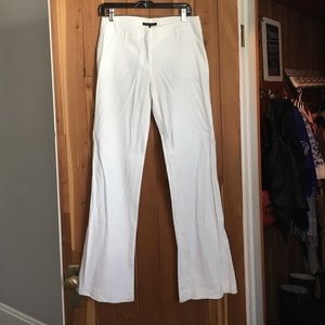 Theory White Linen Pants