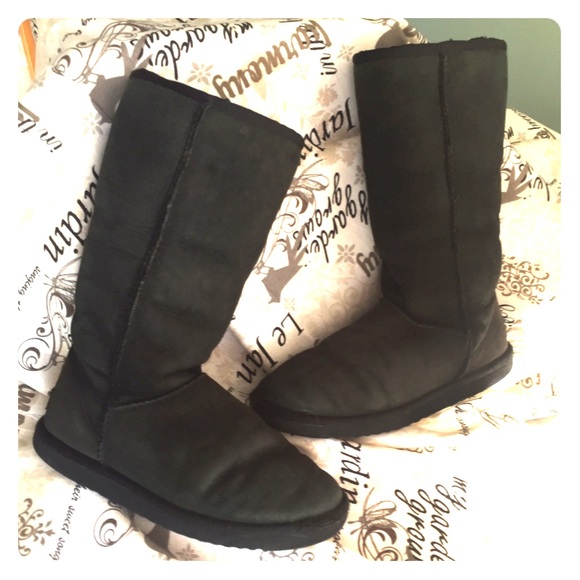 UGG black suede boots