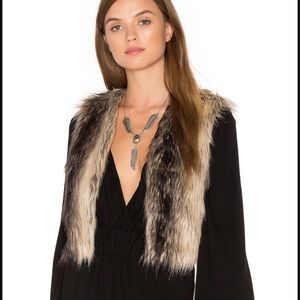 FAUX FUR VEST Jack By BB Dakota Loree size Small