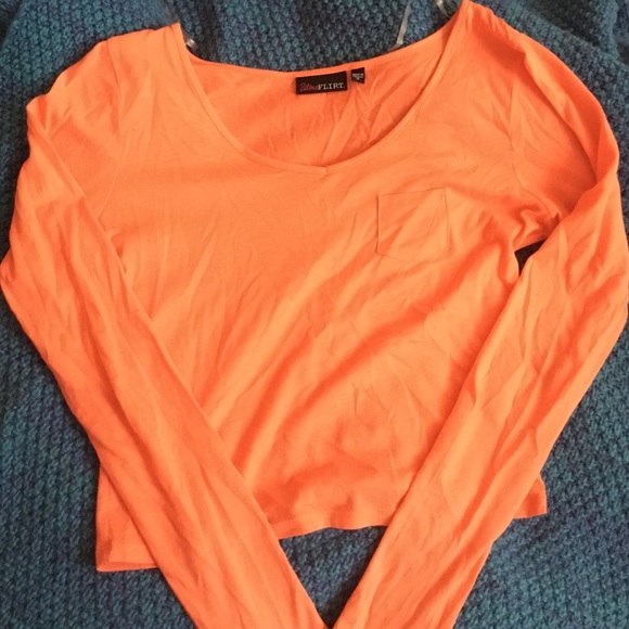 Orange crop top