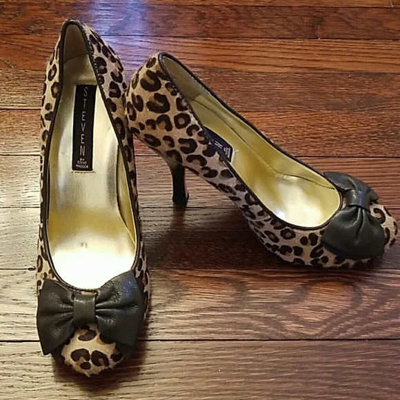 NWT Steven leopard calf hair pumps size 7.5