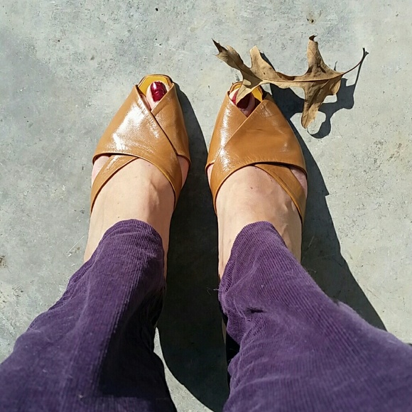 Vintage Vicini Tan Genuine Leather 39.5 Italy
