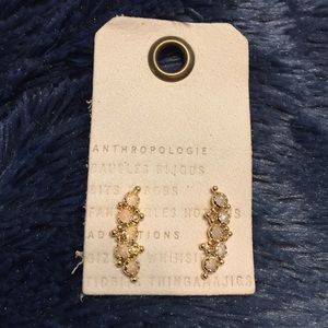 New Anthropologie Deja Stone Crawlers Earrings
