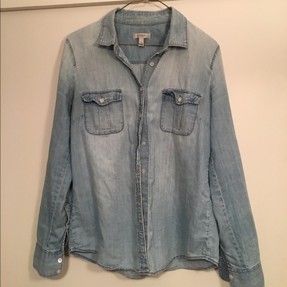 jcrew chambray shirt size 6