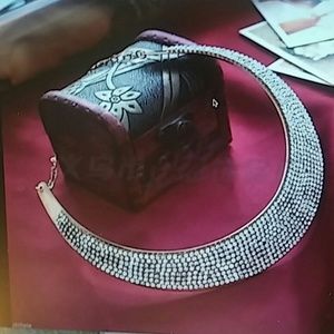 Fashion Crystal Chain Statement Collar Bib Pendent