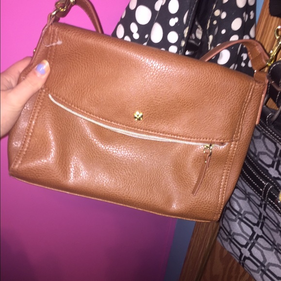 Leather crossbody purse