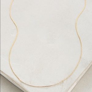 New Anthropologie Gold Plated Zaca Necklace