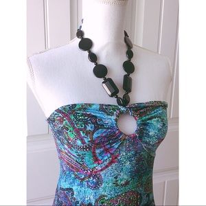 Bright and Colorful  Strapless Tank Top