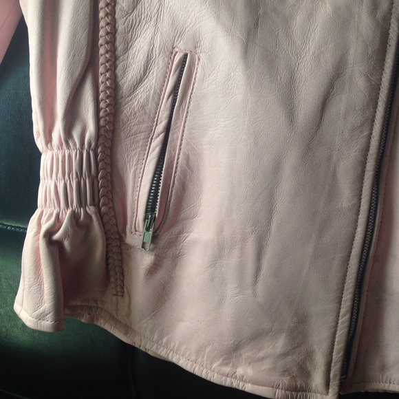 Pink leather jacket - Picture 2 of 3