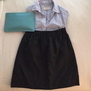 Wool gray j.crew city mini in gray