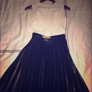 JCrew vegan leather dress