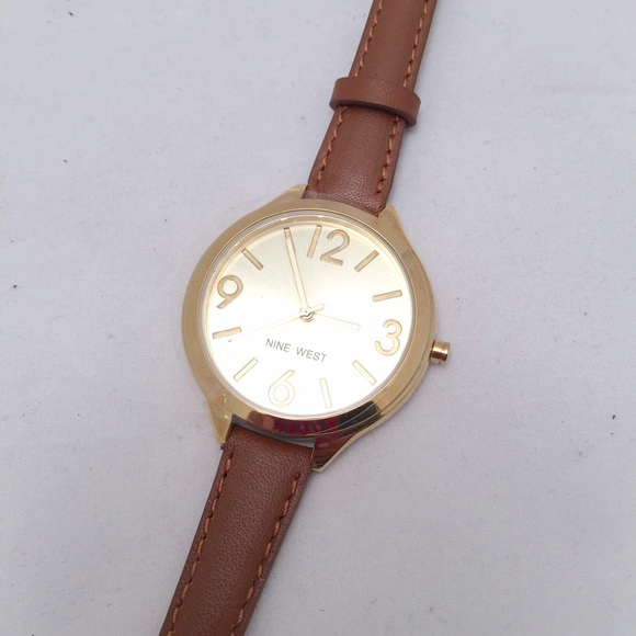 Nine West Brown Leather Watch