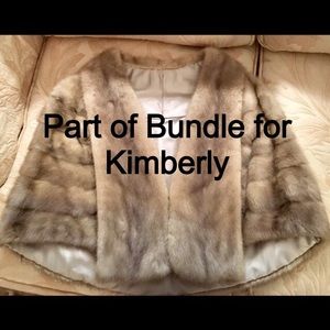 Vintage grey fox stole