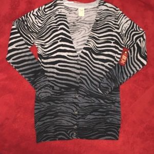 Faded Glory Long Cardigan. Has nice Ombré effect.