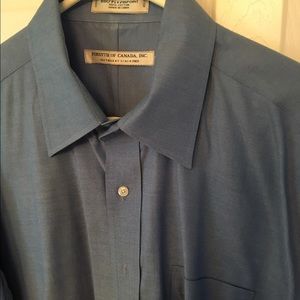 Forsyth of Canada Men's Blue Dress Shirt