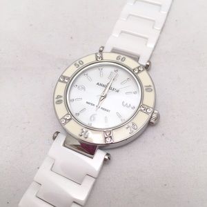 Anne Klein White Ceramic Collection Watch