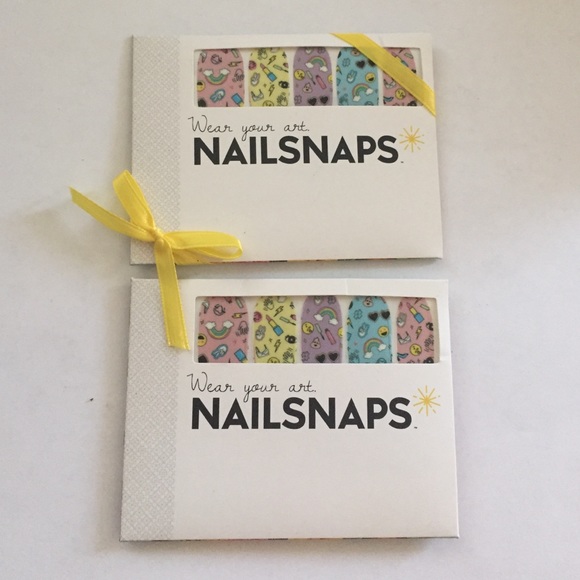 Bundle of 2 Emoji Nailsnaps Nail Art