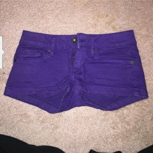 Purple Bullhead jean shorts!