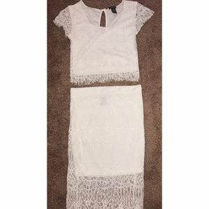 White shirt an shirt set