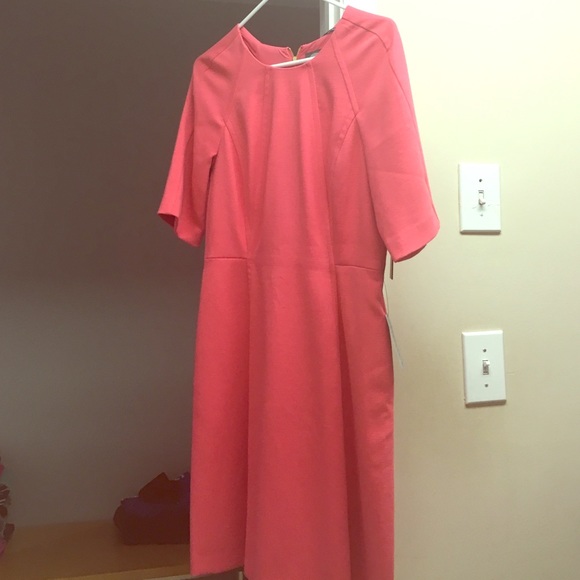 Coral shirt sleeves Vince Camuto dress