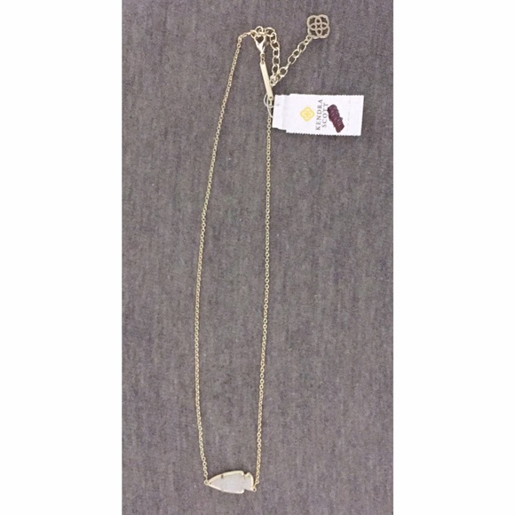 NWT Kendra Scott Kasey Iridescent Drusy Necklace - Picture 3 of 4