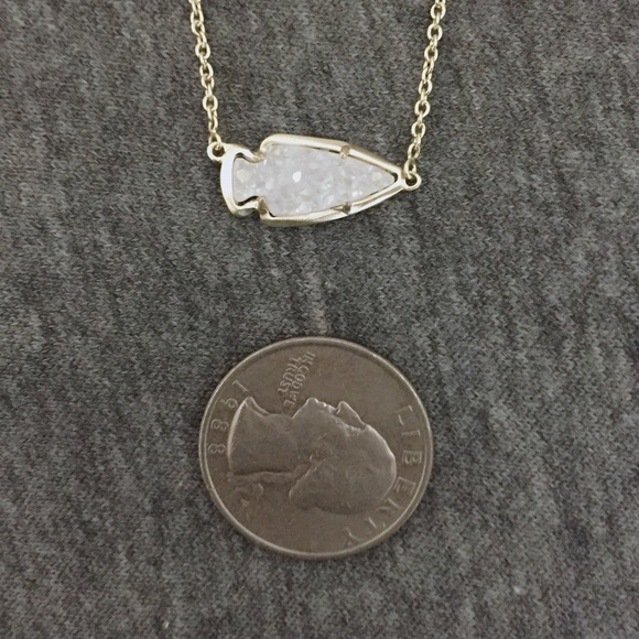 NWT Kendra Scott Kasey Iridescent Drusy Necklace - Picture 4 of 4