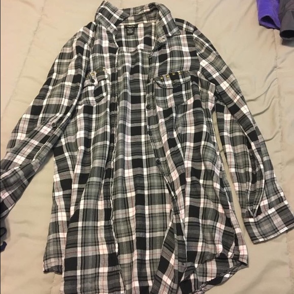 Long flannel shirt