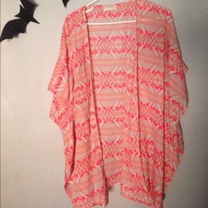 Aztec swim suit cover up/ruana! 3X!