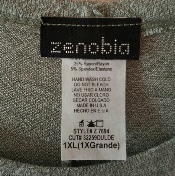 LOWEST PRICE 1X Olive Green Elephant Tank Top - Picture 4 of 4