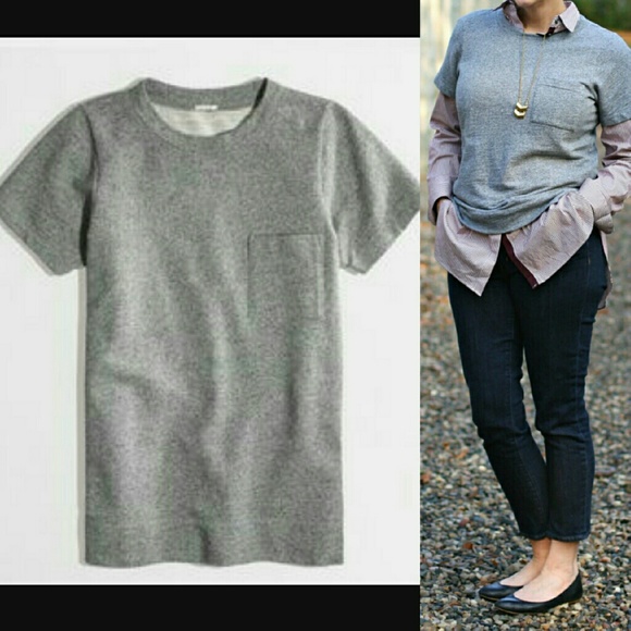 j crew pocket sweatshirt