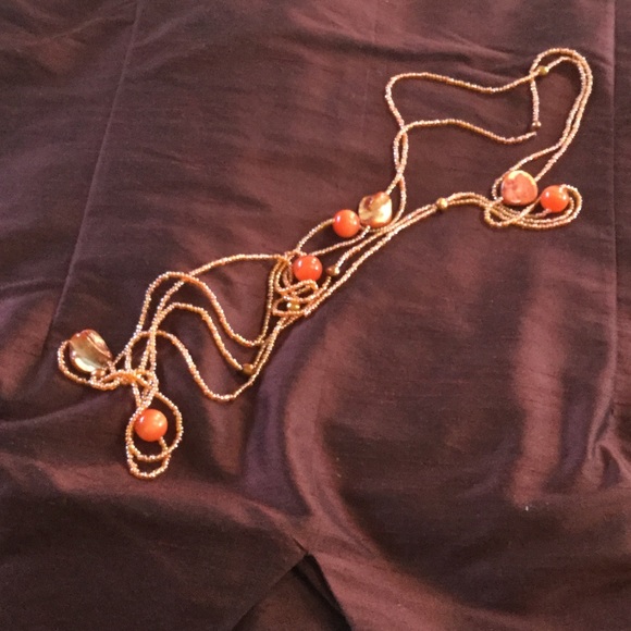 Pearl, shell and plastic beaded necklaces!