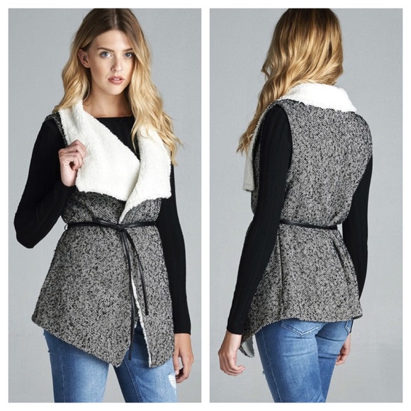 HP🎉Cottage Escape Tweed Vest - Picture 3 of 4