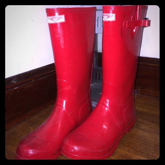 Red Forever Young Rain Boots
