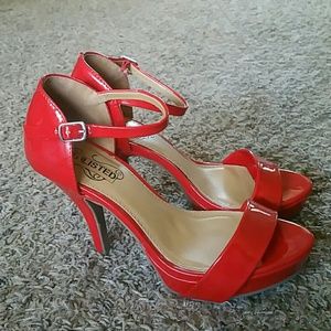 Strappy Red Heels