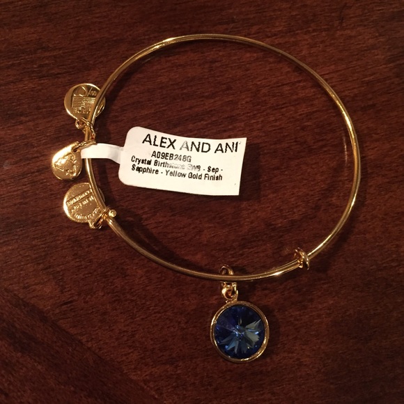 Alex And Ani Gold September birthstone bangle