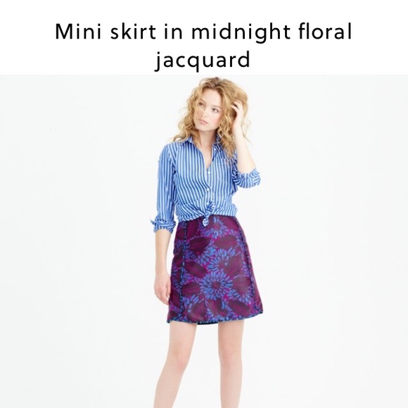 J. Crew printed mini skirt