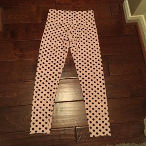 Lululemon pink and black polka dot