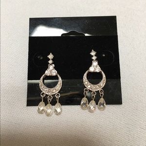 Cubic Zirconia Beaded Earrings