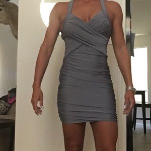 Grey cocktail dress