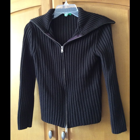 Chocolate Brown Cable Sweater