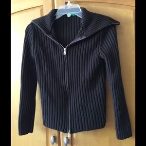 Chocolate Brown Cable Sweater