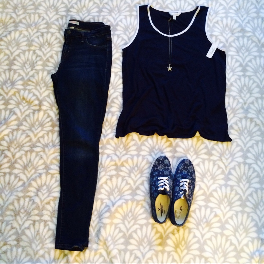 NWT Knit Navy Tank ⚓️