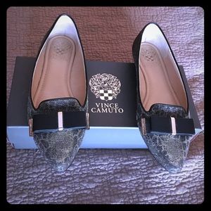 Vince Camuto Leopard Glitter Flats