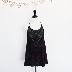 {Urban Outfitters} | Sheer Front Caged Back Top