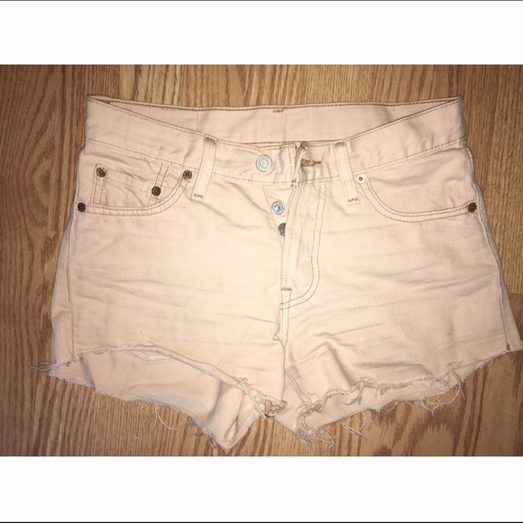 Levi's 501 high-waist jean cutoff shorts