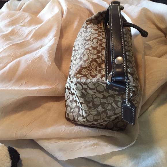 Sold-Coach mini signature HB leather and canvas - Picture 2 of 4