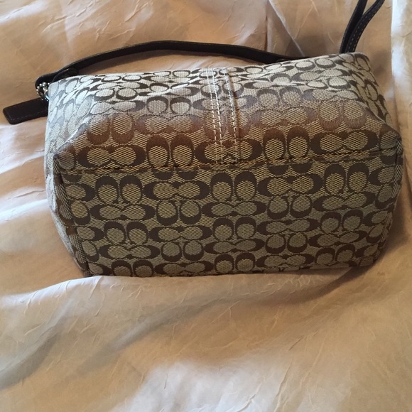 Sold-Coach mini signature HB leather and canvas - Picture 3 of 4