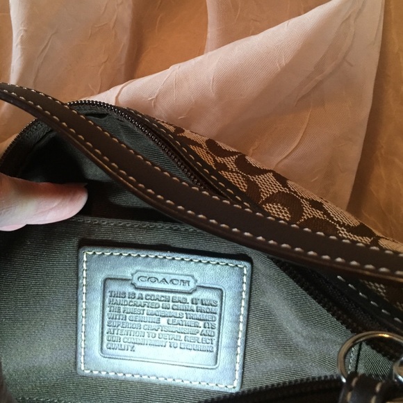 Sold-Coach mini signature HB leather and canvas - Picture 4 of 4