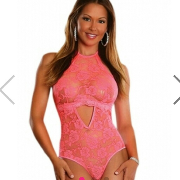 Pink Lace Teddy