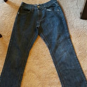Mens dark blue denim pant